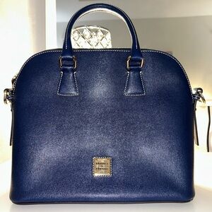 Dooney & Bourke Saffiano Blue Satchel